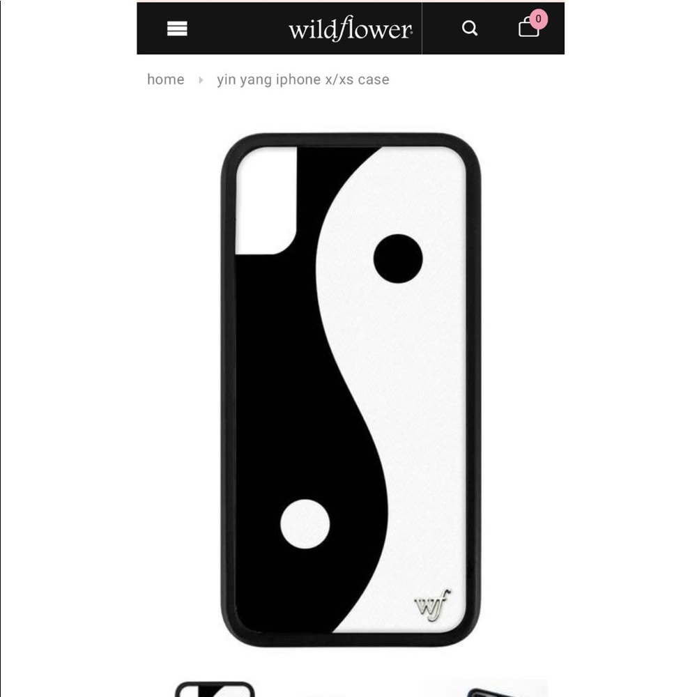 iPhone X WILDFLOWER YIN YANG case